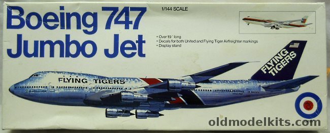 Entex 1/144 Boeing 747 Jumbo Jet, 8560 plastic model kit